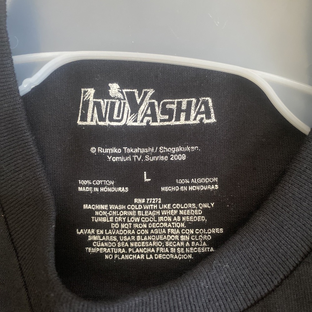 InuYasha Japanese Anime Men's Large T-Shirt New - Picture 3 of 5